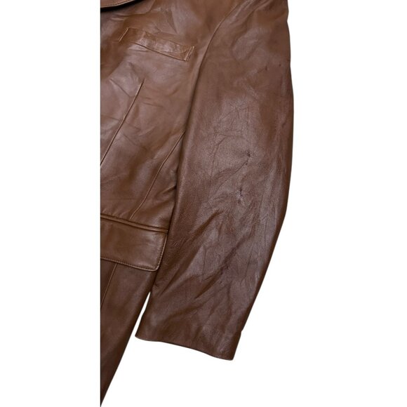 STAFFORD LEATHER Luxury Designer Business Casual Winter Coat Jacket Mens Medium - Picture 7 of 7